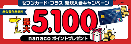 セブンカード・プラスのキャンペーン
